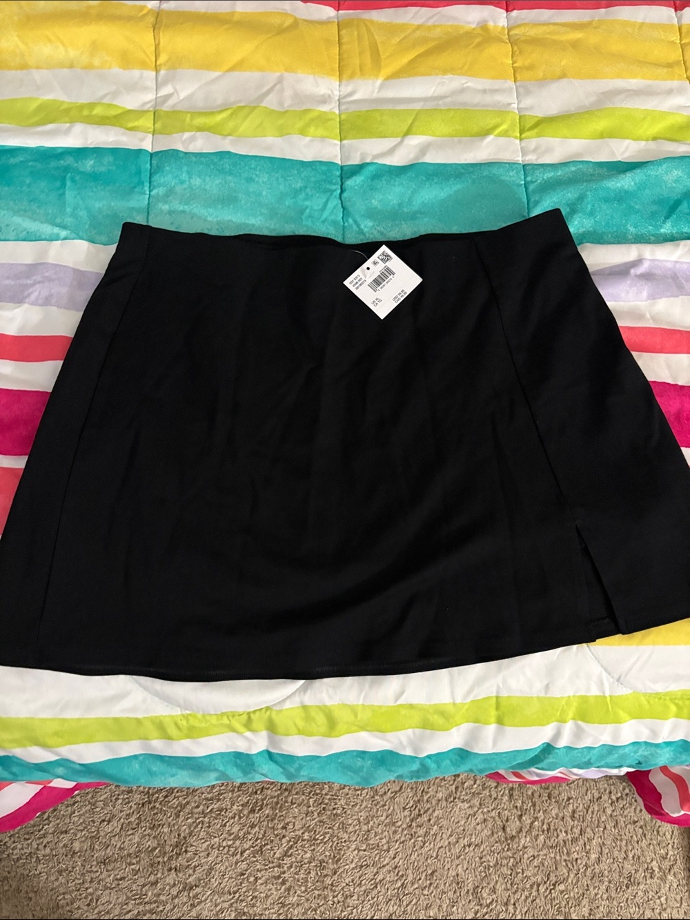 Classic Black A-Line Women's Skirt
